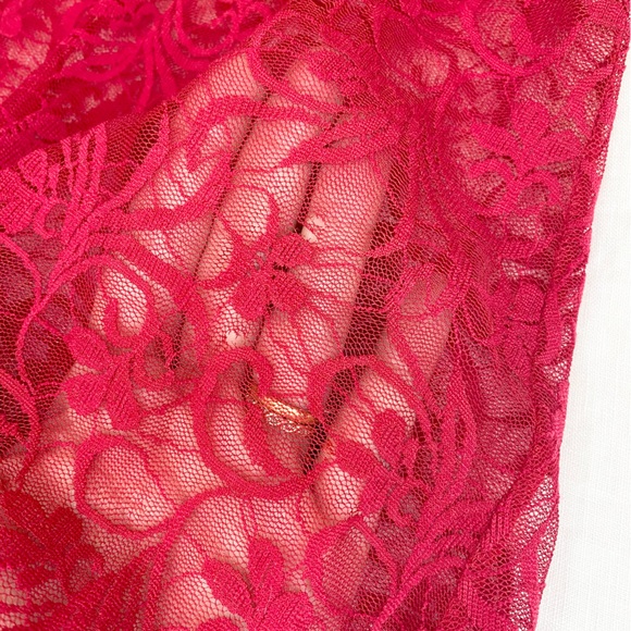 Jolie Red Lace Chemise Slip Dress Nighty - Picture 8 of 9